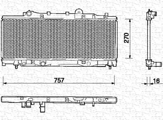 Magneti Marelli 350213115000 - Radiators, Motora dzesēšanas sistēma autodraugiem.lv