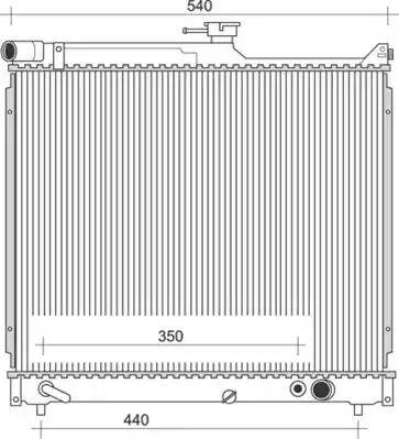 Magneti Marelli 350213115800 - Radiators, Motora dzesēšanas sistēma autodraugiem.lv