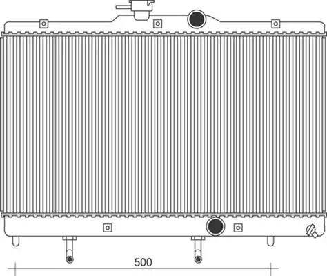 Magneti Marelli 350213116400 - Radiators, Motora dzesēšanas sistēma autodraugiem.lv