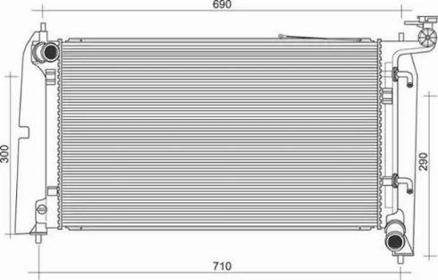 Magneti Marelli 350213116500 - Radiators, Motora dzesēšanas sistēma autodraugiem.lv