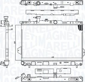 Magneti Marelli 350213110400 - Radiators, Motora dzesēšanas sistēma autodraugiem.lv