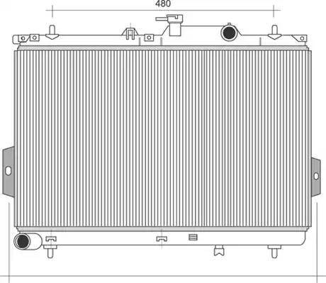 Magneti Marelli 350213110500 - Radiators, Motora dzesēšanas sistēma autodraugiem.lv