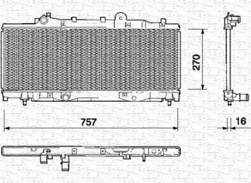 Magneti Marelli 350213118000 - Radiators, Motora dzesēšanas sistēma autodraugiem.lv