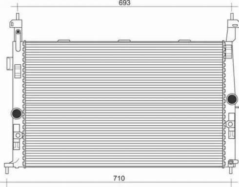 Magneti Marelli 350213112600 - Radiators, Motora dzesēšanas sistēma autodraugiem.lv