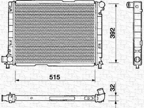 Magneti Marelli 350213112000 - Radiators, Motora dzesēšanas sistēma autodraugiem.lv