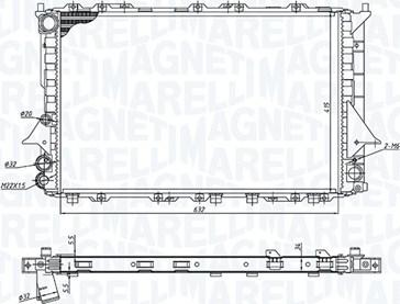 Magneti Marelli 350213189900 - Radiators, Motora dzesēšanas sistēma autodraugiem.lv