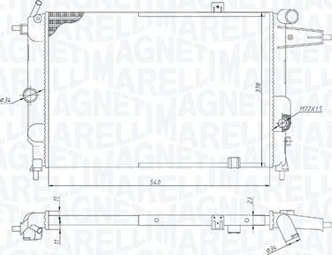 Magneti Marelli 350213189800 - Radiators, Motora dzesēšanas sistēma autodraugiem.lv