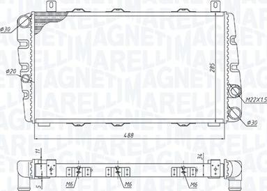 Magneti Marelli 350213189700 - Radiators, Motora dzesēšanas sistēma autodraugiem.lv