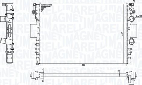 Magneti Marelli 350213184100 - Radiators, Motora dzesēšanas sistēma autodraugiem.lv