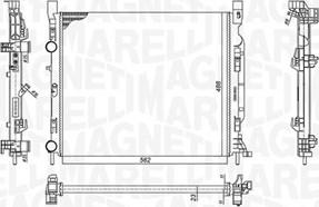 Magneti Marelli 350213186900 - Radiators, Motora dzesēšanas sistēma autodraugiem.lv