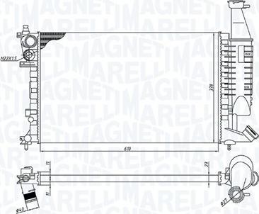 Magneti Marelli 350213186400 - Radiators, Motora dzesēšanas sistēma autodraugiem.lv