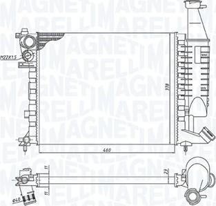 Magneti Marelli 350213186300 - Radiators, Motora dzesēšanas sistēma autodraugiem.lv