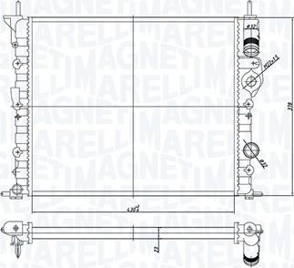 Magneti Marelli 350213180400 - Radiators, Motora dzesēšanas sistēma autodraugiem.lv