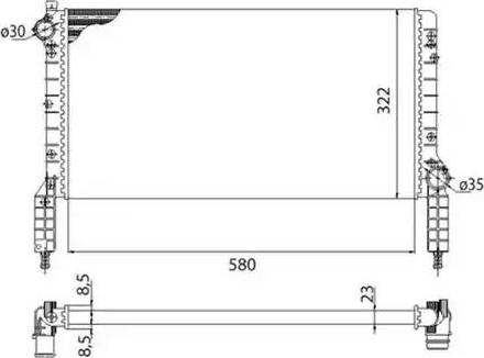 Magneti Marelli 350213180003 - Radiators, Motora dzesēšanas sistēma autodraugiem.lv