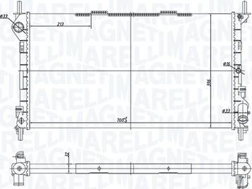 Magneti Marelli 350213181200 - Radiators, Motora dzesēšanas sistēma autodraugiem.lv