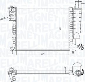 Magneti Marelli 350213183400 - Radiators, Motora dzesēšanas sistēma autodraugiem.lv