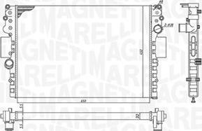 Magneti Marelli 350213183800 - Radiators, Motora dzesēšanas sistēma autodraugiem.lv
