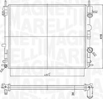 Magneti Marelli 350213182200 - Radiators, Motora dzesēšanas sistēma autodraugiem.lv