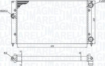 Magneti Marelli 350213187600 - Radiators, Motora dzesēšanas sistēma autodraugiem.lv