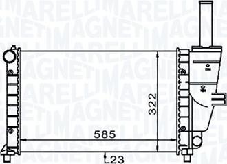 Magneti Marelli 350213187100 - Radiators, Motora dzesēšanas sistēma autodraugiem.lv