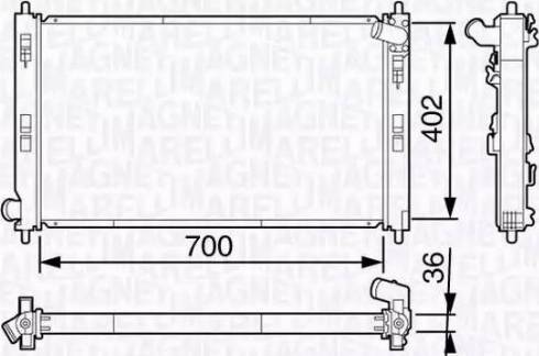 Magneti Marelli 350213134900 - Radiators, Motora dzesēšanas sistēma autodraugiem.lv