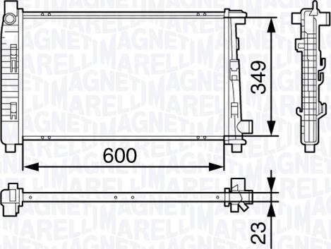 Magneti Marelli 350213132000 - Radiators, Motora dzesēšanas sistēma autodraugiem.lv