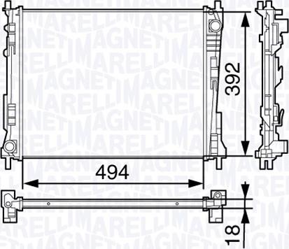 Magneti Marelli 350213132100 - Radiators, Motora dzesēšanas sistēma autodraugiem.lv