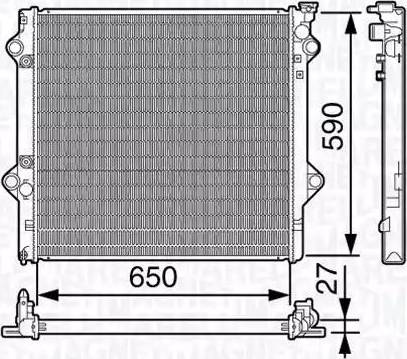 Magneti Marelli 350213137400 - Radiators, Motora dzesēšanas sistēma autodraugiem.lv