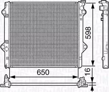 Magneti Marelli 350213137500 - Radiators, Motora dzesēšanas sistēma autodraugiem.lv