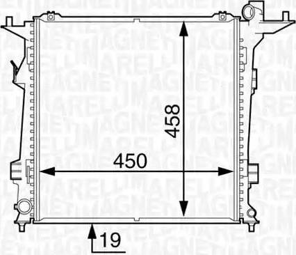 Magneti Marelli 350213129200 - Radiators, Motora dzesēšanas sistēma autodraugiem.lv