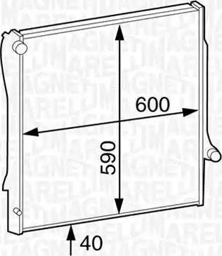 Magneti Marelli 350213124500 - Radiators, Motora dzesēšanas sistēma autodraugiem.lv