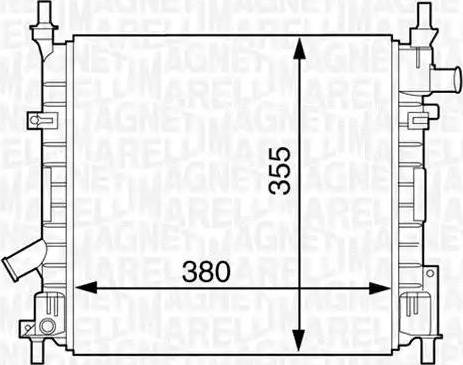 Magneti Marelli 350213124300 - Radiators, Motora dzesēšanas sistēma autodraugiem.lv