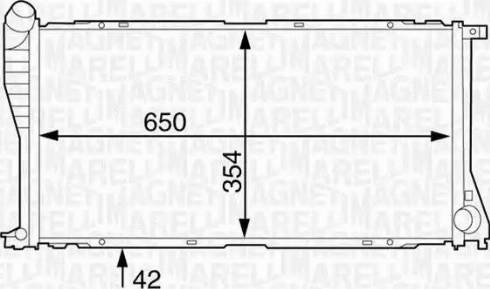 Magneti Marelli 350213124200 - Radiators, Motora dzesēšanas sistēma autodraugiem.lv