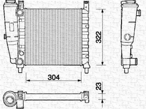 Magneti Marelli 350213125000 - Radiators, Motora dzesēšanas sistēma autodraugiem.lv