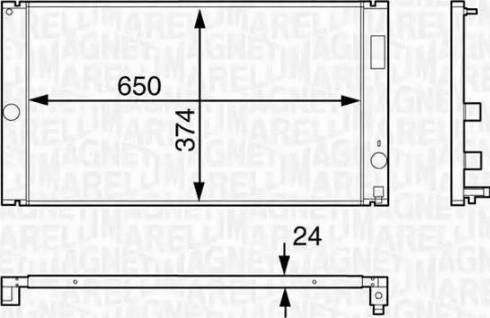 Magneti Marelli 350213126600 - Radiators, Motora dzesēšanas sistēma autodraugiem.lv