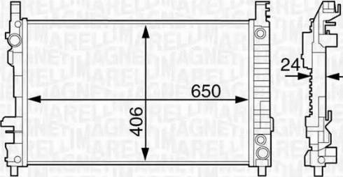 Magneti Marelli 350213126300 - Radiators, Motora dzesēšanas sistēma autodraugiem.lv