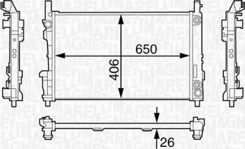 Magneti Marelli 350213126700 - Radiators, Motora dzesēšanas sistēma autodraugiem.lv