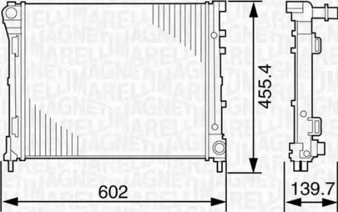 Magneti Marelli 350213120500 - Radiators, Motora dzesēšanas sistēma autodraugiem.lv