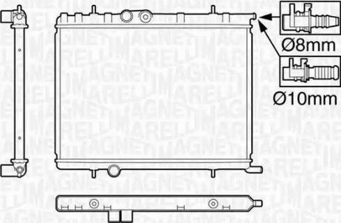 Magneti Marelli 350213120009 - Radiators, Motora dzesēšanas sistēma autodraugiem.lv