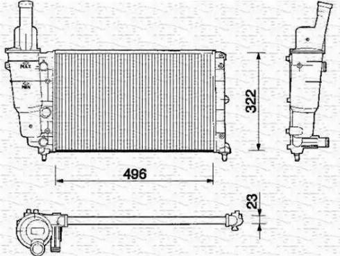 Magneti Marelli 350213120000 - Radiators, Motora dzesēšanas sistēma autodraugiem.lv