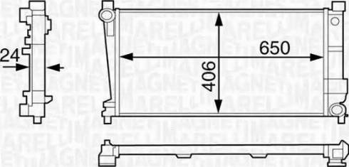 Magneti Marelli 350213121900 - Radiators, Motora dzesēšanas sistēma autodraugiem.lv