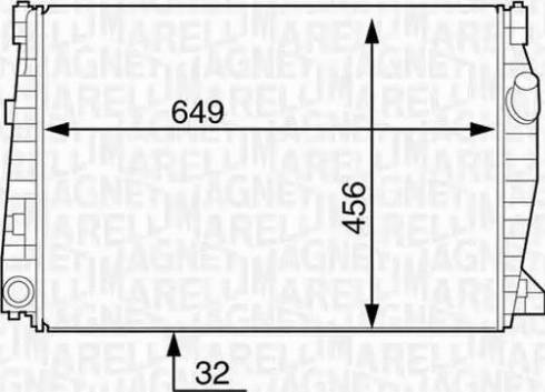 Magneti Marelli 350213128900 - Radiators, Motora dzesēšanas sistēma autodraugiem.lv