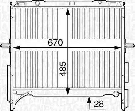 Magneti Marelli 350213128600 - Radiators, Motora dzesēšanas sistēma autodraugiem.lv