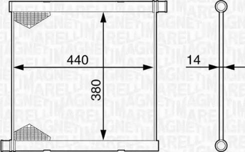 Magneti Marelli 350213128200 - Radiators, Motora dzesēšanas sistēma autodraugiem.lv