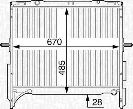 Magneti Marelli 350213128700 - Radiators, Motora dzesēšanas sistēma autodraugiem.lv