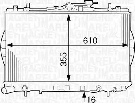 Magneti Marelli 350213123700 - Radiators, Motora dzesēšanas sistēma autodraugiem.lv