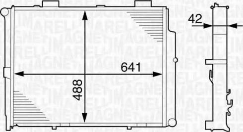 Magneti Marelli 350213122600 - Radiators, Motora dzesēšanas sistēma autodraugiem.lv