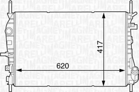 Magneti Marelli 350213122300 - Radiators, Motora dzesēšanas sistēma autodraugiem.lv