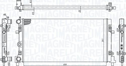 Magneti Marelli 350213127900 - Radiators, Motora dzesēšanas sistēma autodraugiem.lv