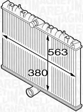 Magneti Marelli 350213127300 - Radiators, Motora dzesēšanas sistēma autodraugiem.lv